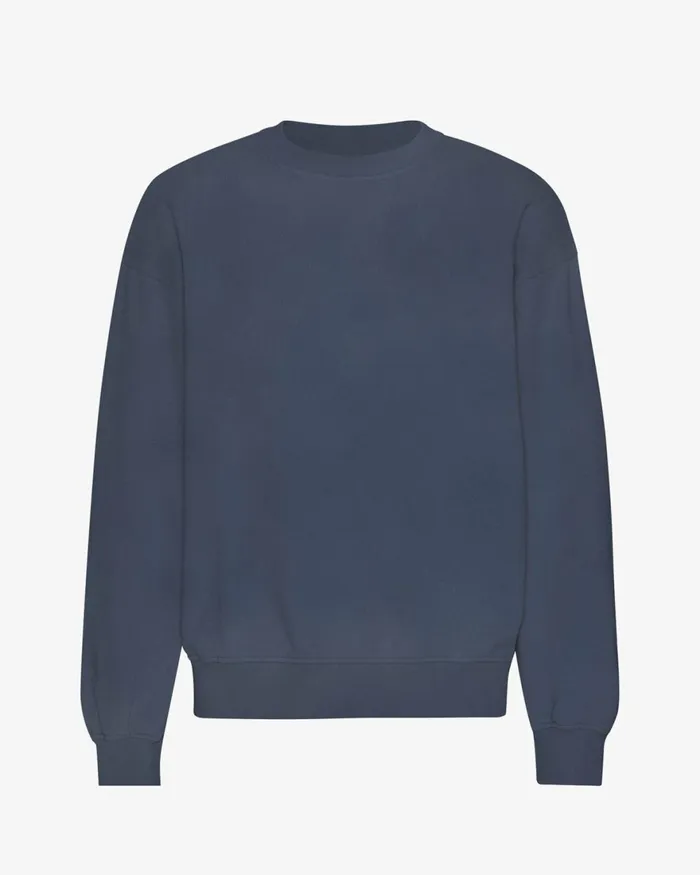 Men Crewneck Sweatshirts Colorful Standard Organic Oversized Crew Neptune Blue Men Crewneck Sweatshirts Colorful Standard Organic Oversized Crew Neptune Blue