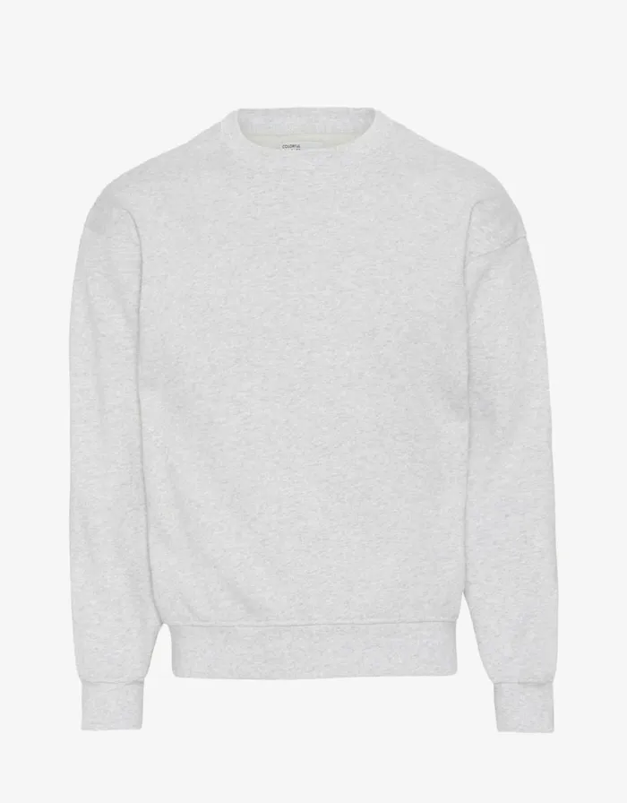 Men Crewneck Sweatshirts Colorful Standard Organic Oversized Crew Snow Melange Men Crewneck Sweatshirts Colorful Standard Organic Oversized Crew Snow Melange