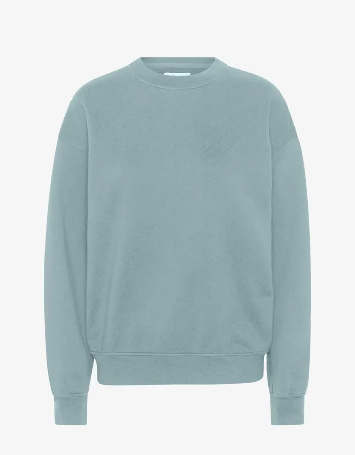 Men Crewneck Sweatshirts Colorful Standard Organic Oversized Crew Steel Blue