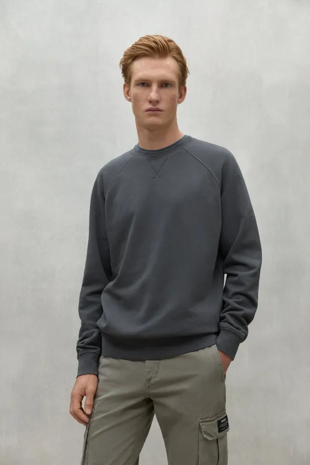 Men Dark Grey Berja Sweatshirt Ecoalf Sweatshirts