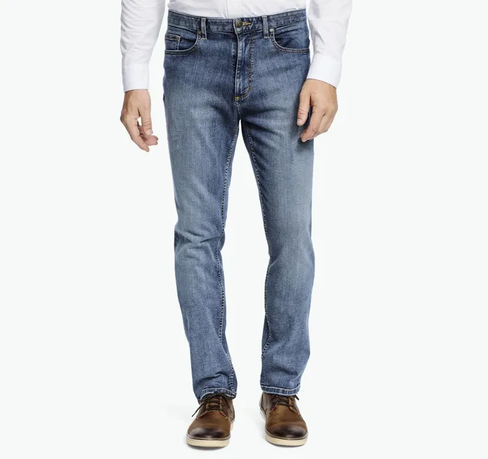 Men Denim Jeans Light Wash JohnstonandMurphy Pants and Jeans