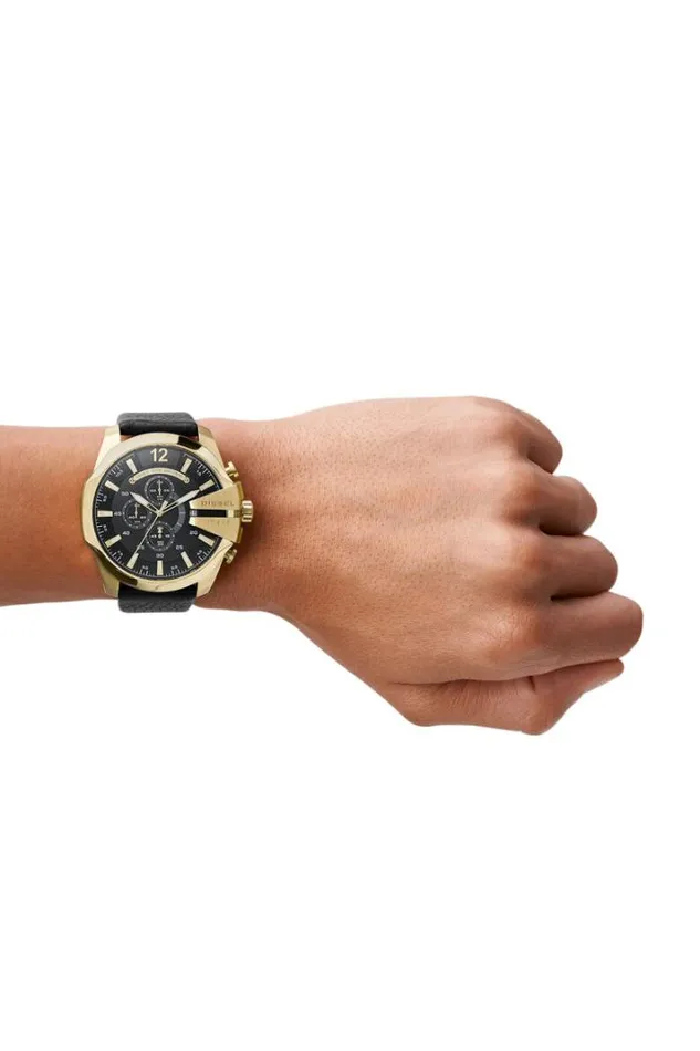 Men Dz4344 Mega Chief Black Diesel Watches
