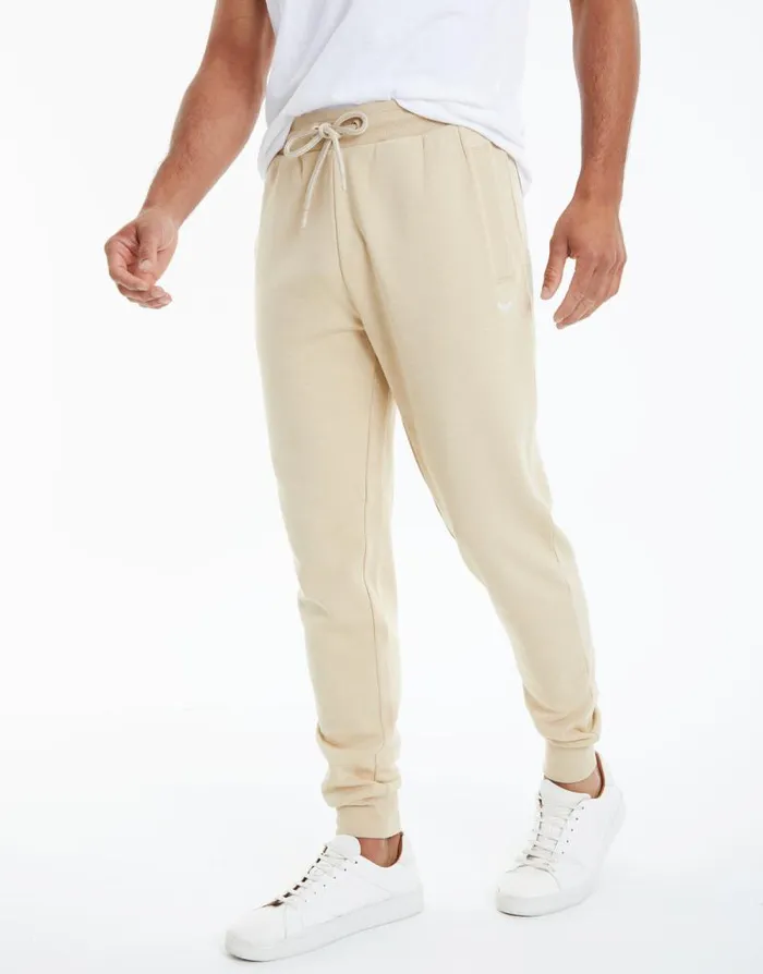 Men Ecru Regular Fit Joggers Threadbare Joggers