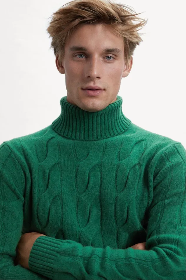 Men Green New Bruna Knitted Jumper Ecoalf Knitwear