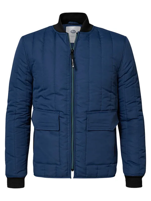 Men Jackets Petrol Industries Lightly Padded Jacket Petrol Blue