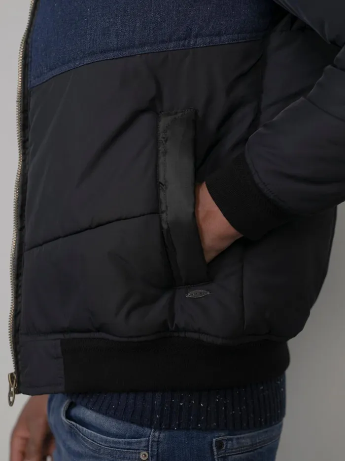 Men Jackets Petrol Industries Lined Denim Jacket Dark Navy