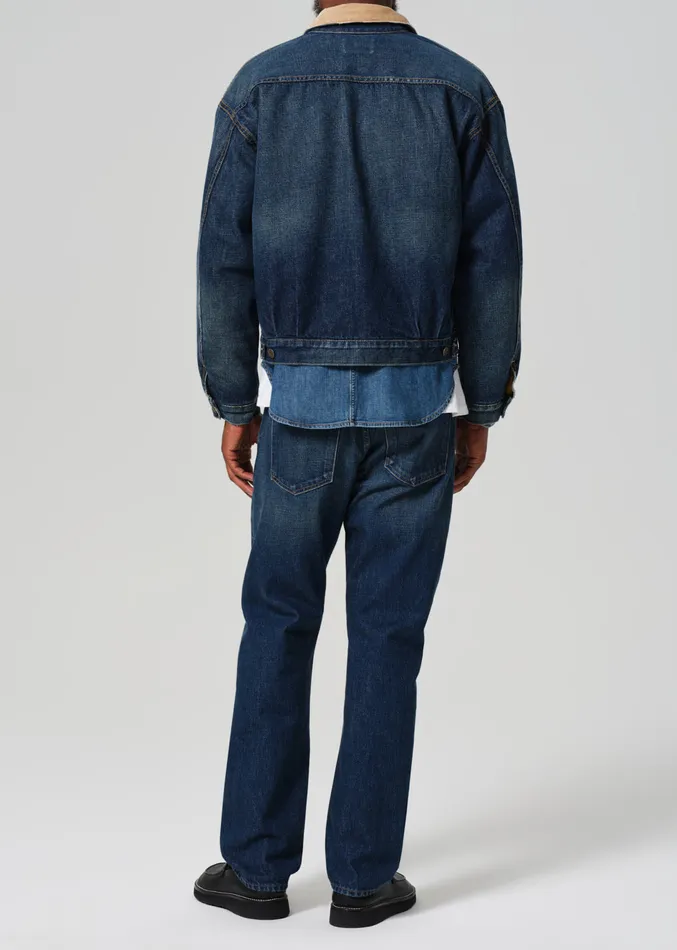 Men Jeans Citizens Of Humanity Elijah Relaxed Straight Japanese Selvedge In Covell