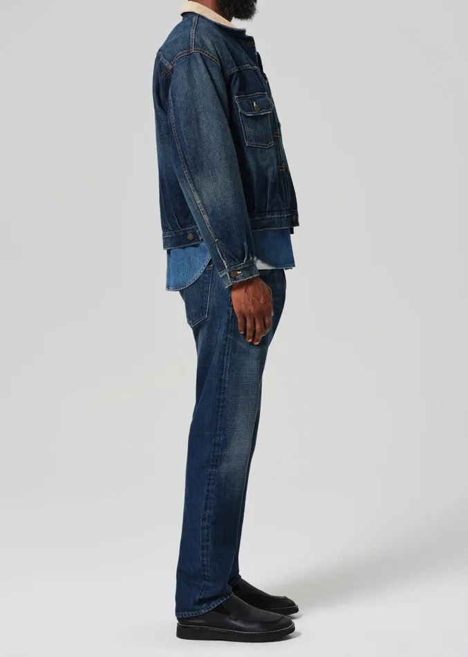 Men Jeans Citizens Of Humanity Elijah Relaxed Straight Japanese Selvedge In Covell