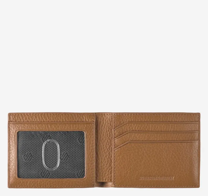 Men Kingston Woven Billfold Brown JohnstonandMurphy Wallets