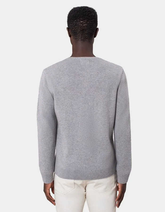 Men Knit Sweaters Colorful Standard Classic Merino Wool Crew Deep Black
