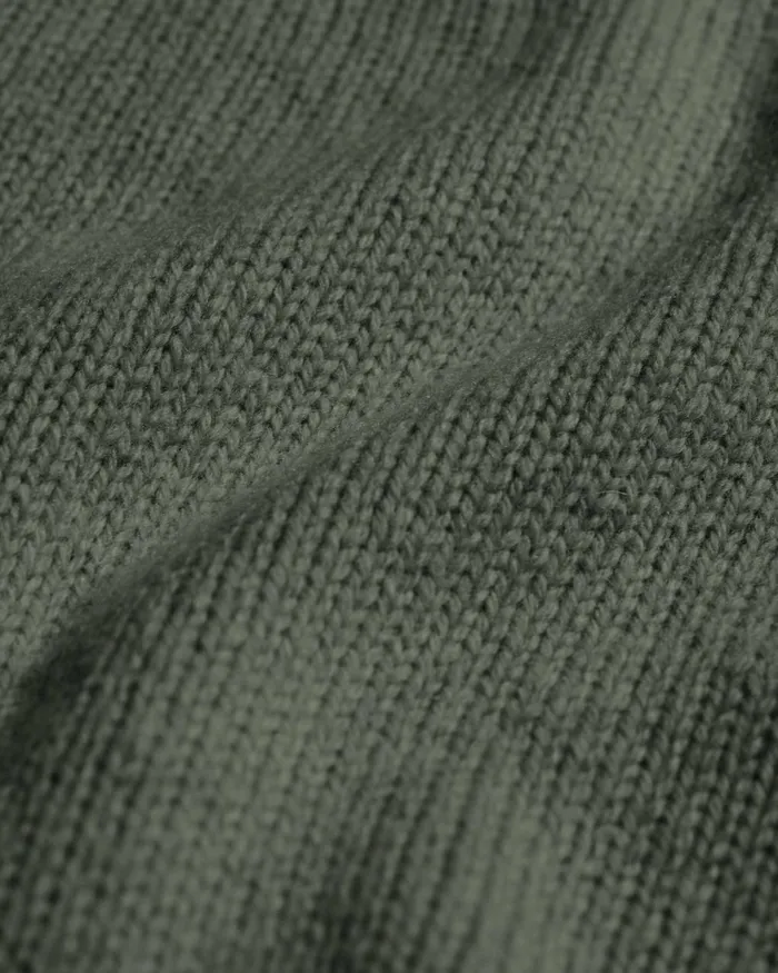 Men Knit Sweaters Colorful Standard Oversized Merino Wool Crew Dusty Olive