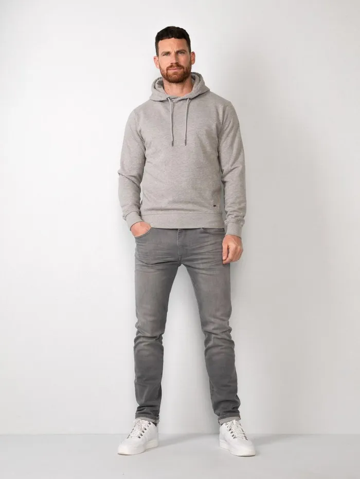 Men Knits and Sweats Petrol Industries Essential Hoodie Light Grey Melee