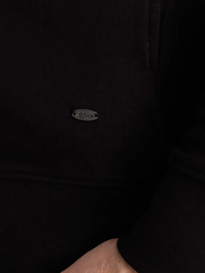 Men Knits and Sweats Petrol Industries Essential Zip Hoodie Black