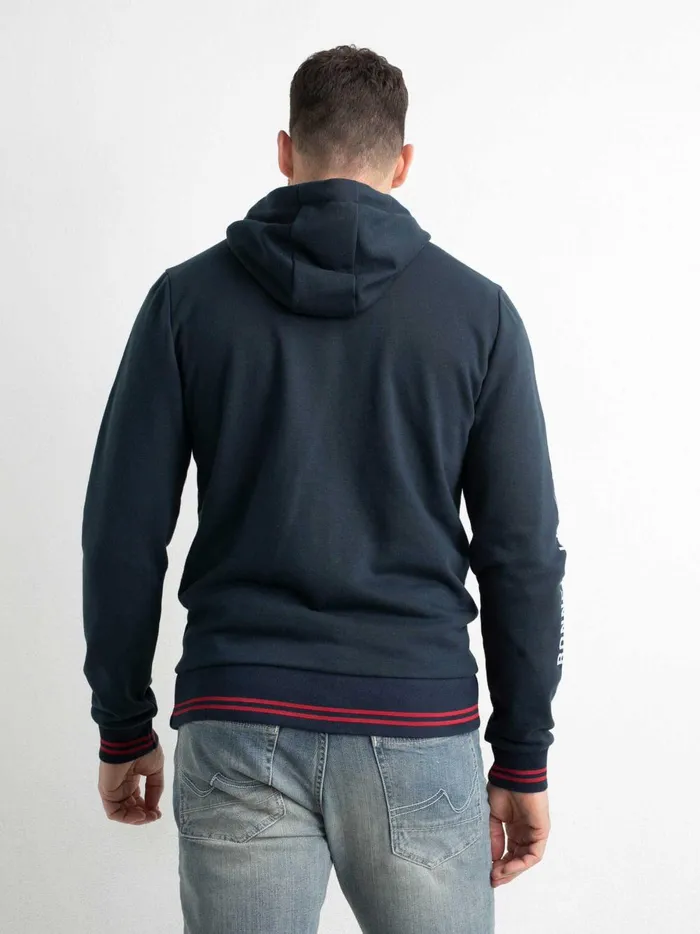 Men Knits and Sweats Petrol Industries Zipped Hoodie Midnight Navy