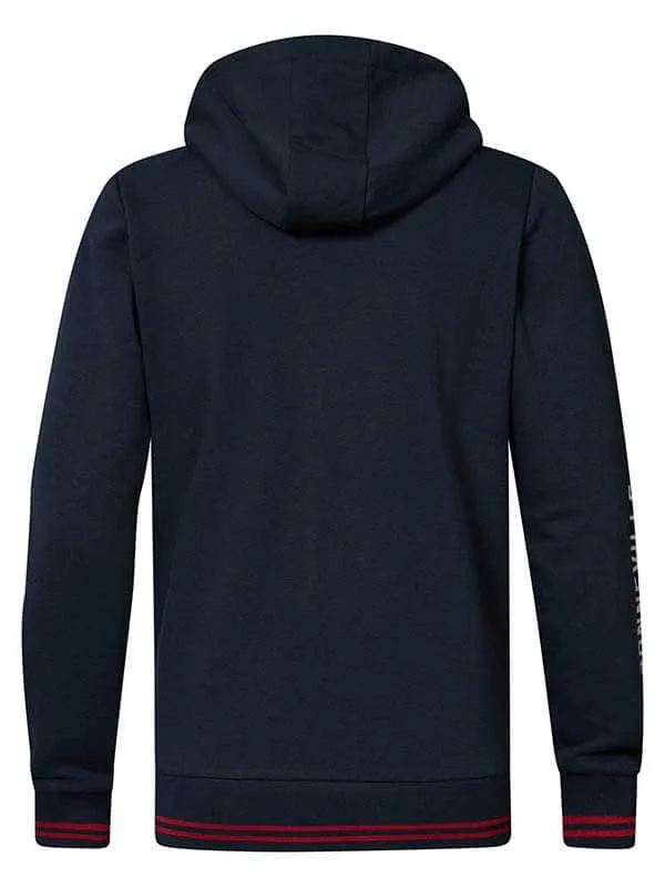 Men Knits and Sweats Petrol Industries Zipped Hoodie Midnight Navy