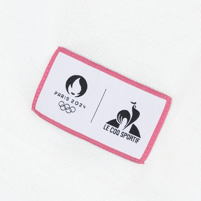 Men Le Coq Sportif Polos Shirts Paris 2024 Polo Shirt Marshmallow