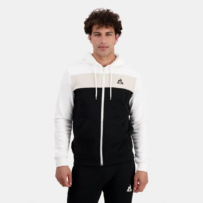 Men Le Coq Sportif Sweatshirts Contemporain Sweat Zipp Capuche Homme