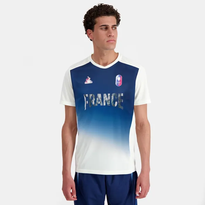 Men Le Coq Sportif Tshirts And Tops France039s Olympic Team Jersey Marshgradiant Insignia Perf