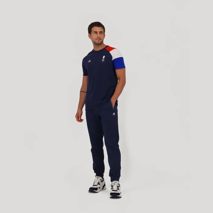 Men Le Coq Sportif Tshirts And Tops France039s Olympic Team TShirt Dress Blues Men Le Coq Sportif Tshirts And Tops France039s Olympic Team TShirt Dress Blues