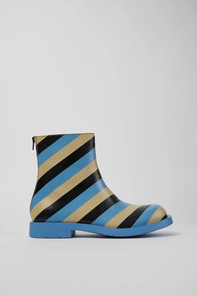 Men MIL 1978 Multicolored Leather Ankle Boots Camper Ankle Boots Men MIL 1978 Multicolored Leather Ankle Boots Camper Ankle Boots