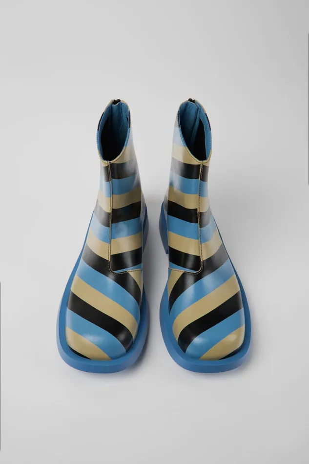Men MIL 1978 Multicolored Leather Ankle Boots Camper Ankle Boots Men MIL 1978 Multicolored Leather Ankle Boots Camper Ankle Boots