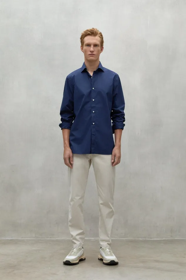 Men Navy Blue Alfredo Shirt Ecoalf Shirts