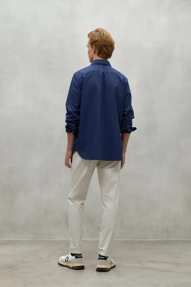 Men Navy Blue Alfredo Shirt Ecoalf Shirts