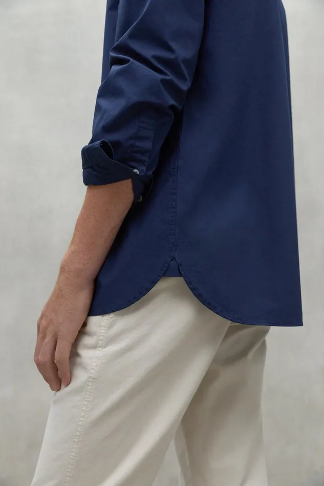 Men Navy Blue Alfredo Shirt Ecoalf Shirts