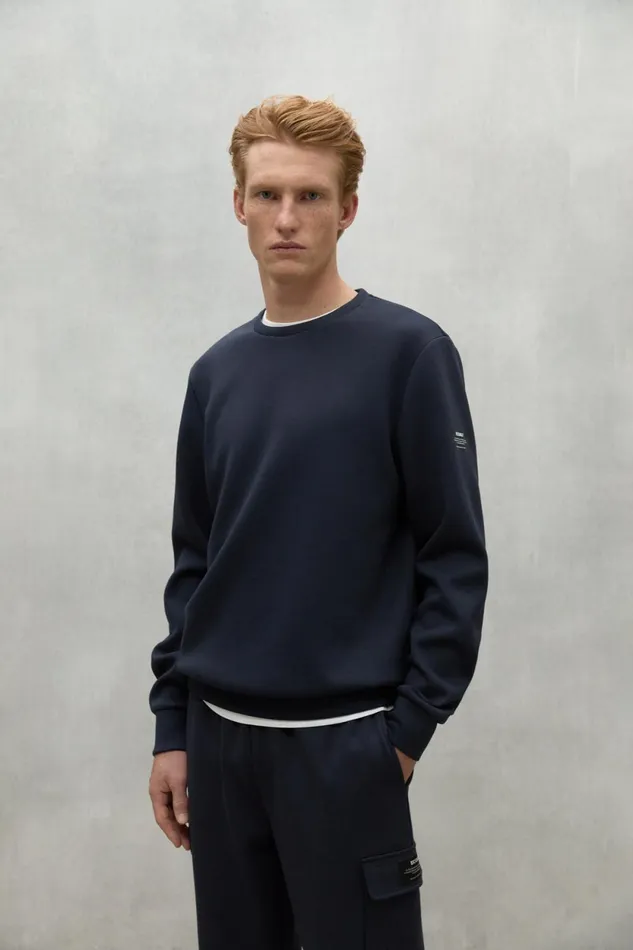 Men Navy Blue Arles Sweatshirt Ecoalf Sweatshirts