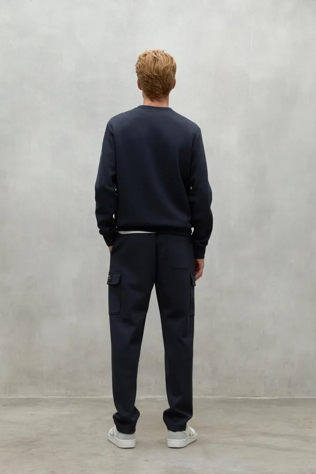 Men Navy Blue Arles Sweatshirt Ecoalf Sweatshirts
