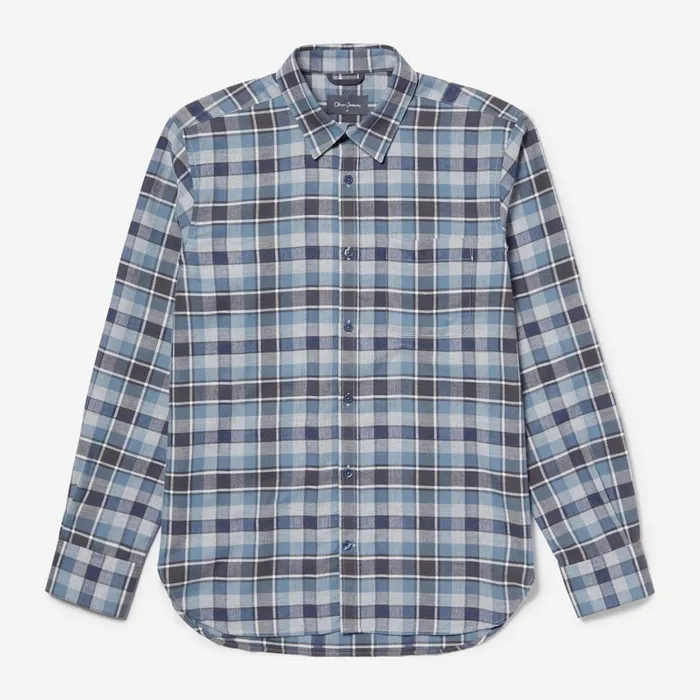 Men Oliver Sweeney Shirts Censo NavyGrey Check Men Oliver Sweeney Shirts Censo NavyGrey Check