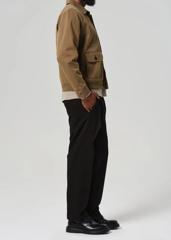 Men Pants Citizens Of Humanity Flat Front Chino In Black