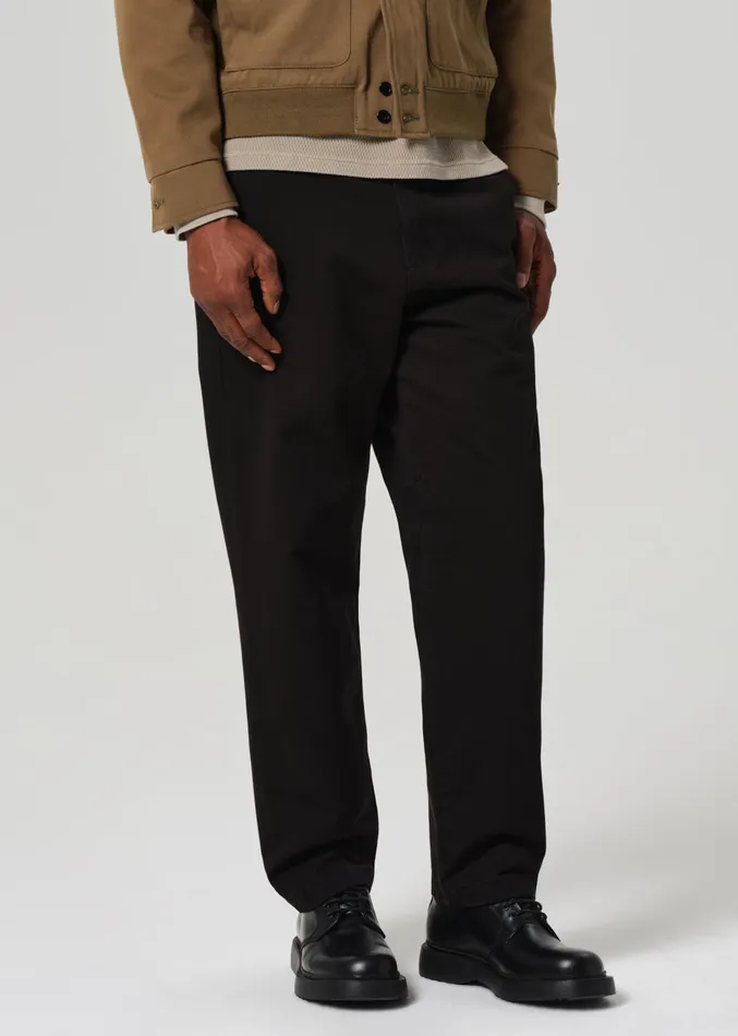 Men Pants Citizens Of Humanity Flat Front Chino In Black