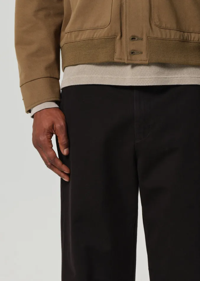 Men Pants Citizens Of Humanity Flat Front Chino In Black