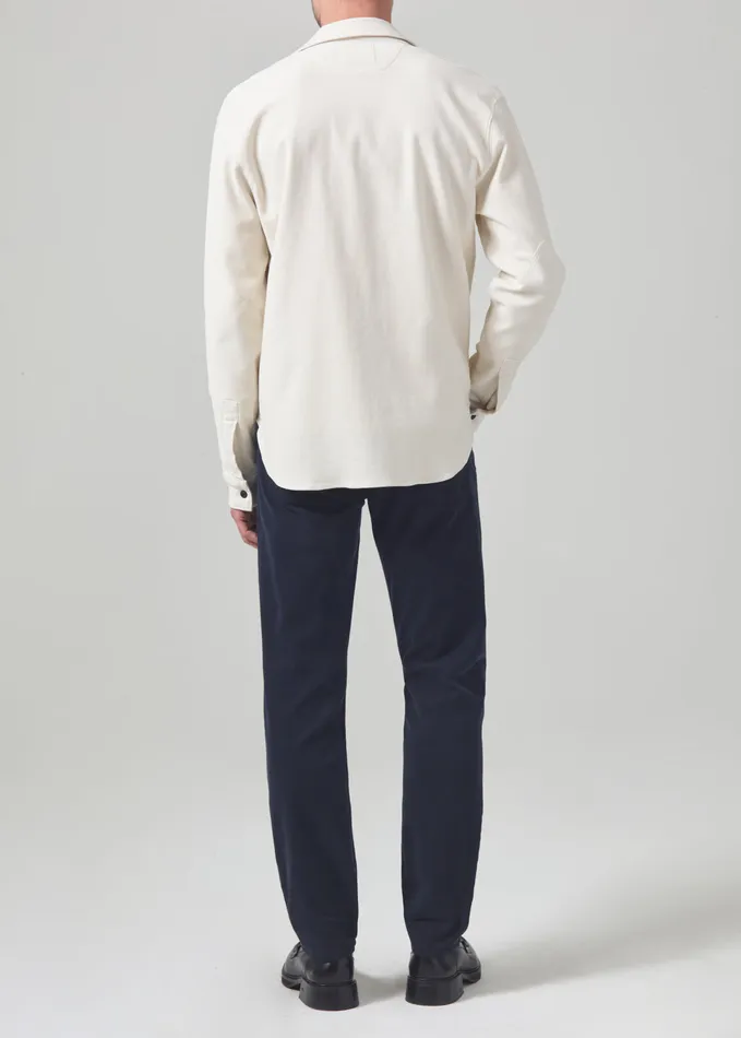 Men Pants Citizens Of Humanity London Tapered Slim Stretch Sateen In True Navy