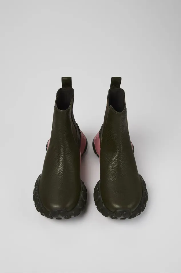 Men Pelotas Mars Green Responsibly Raised Leather Ankle Boots Camper Ankle Boots Men Pelotas Mars Green Responsibly Raised Leather Ankle Boots Camper Ankle Boots