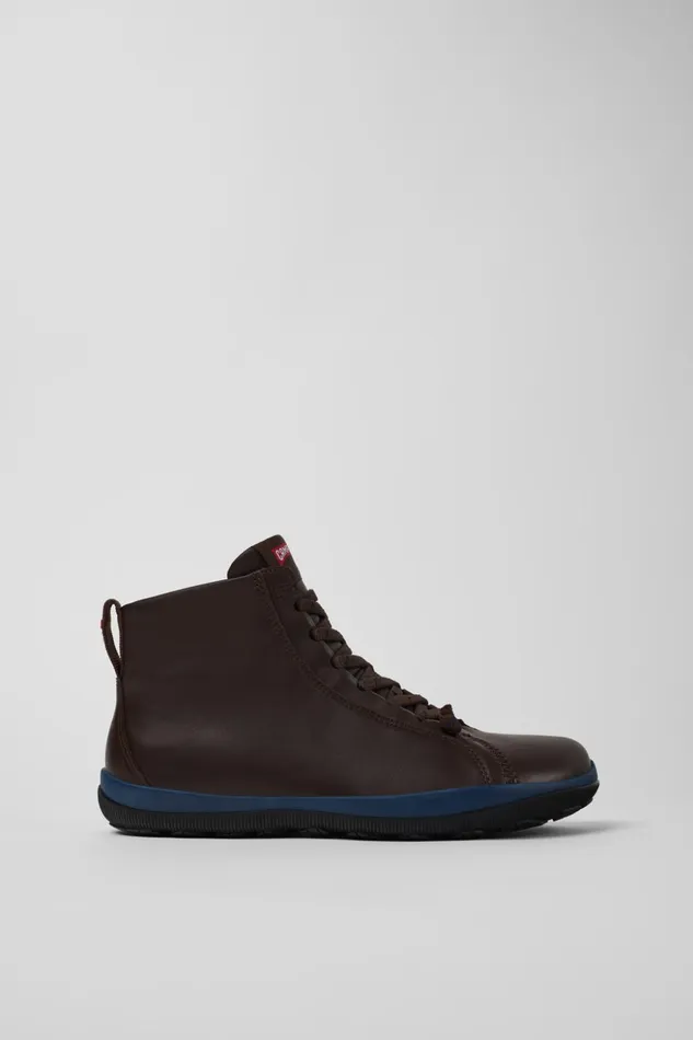 Men Peu Pista GORETEX Brown Leather Ankle Boots Camper Ankle Boots Men Peu Pista GORETEX Brown Leather Ankle Boots Camper Ankle Boots