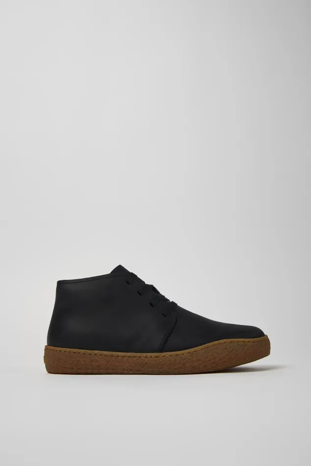 Men Peu Terreno Black Nubuck Desert Boot Camper Ankle Boots Men Peu Terreno Black Nubuck Desert Boot Camper Ankle Boots