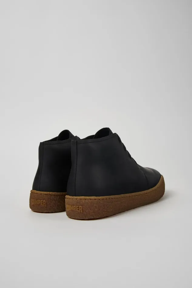 Men Peu Terreno Black Nubuck Desert Boot Camper Ankle Boots Men Peu Terreno Black Nubuck Desert Boot Camper Ankle Boots