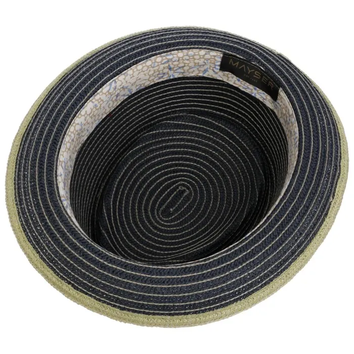 Men Pork Pie Hats Mayser Andy Pork Pie Straw Hat Blue Men Pork Pie Hats Mayser Andy Pork Pie Straw Hat Blue