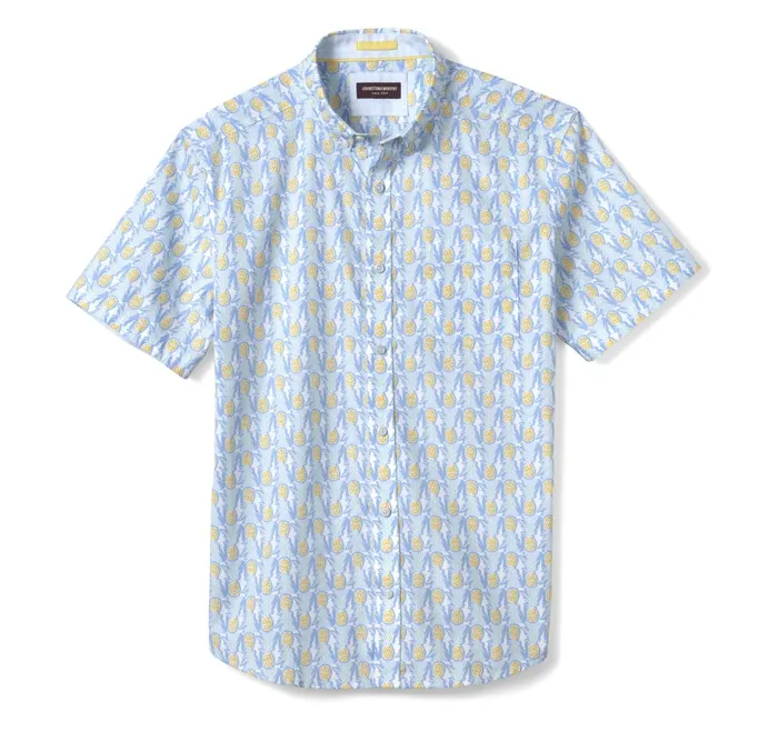 Men Printed Cotton ShortSleeve Shirt Bluemulti Pineapple JohnstonandMurphy ShortSleeve Shirts Men Printed Cotton ShortSleeve Shirt Bluemulti Pineapple JohnstonandMurphy ShortSleeve Shirts