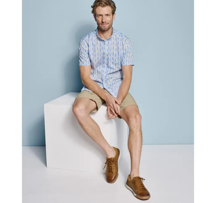 Men Printed Cotton ShortSleeve Shirt Bluemulti Pineapple JohnstonandMurphy ShortSleeve Shirts Men Printed Cotton ShortSleeve Shirt Bluemulti Pineapple JohnstonandMurphy ShortSleeve Shirts