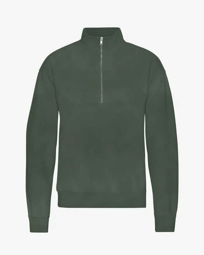 Men Quarter Zips Colorful Standard Organic Quarter Zip Midnight Forest
