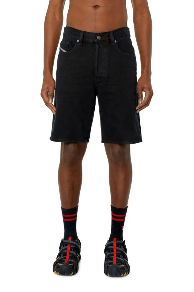 Men RegularShort Blackdark Grey Diesel Trousers And Shorts Men RegularShort Blackdark Grey Diesel Trousers And Shorts