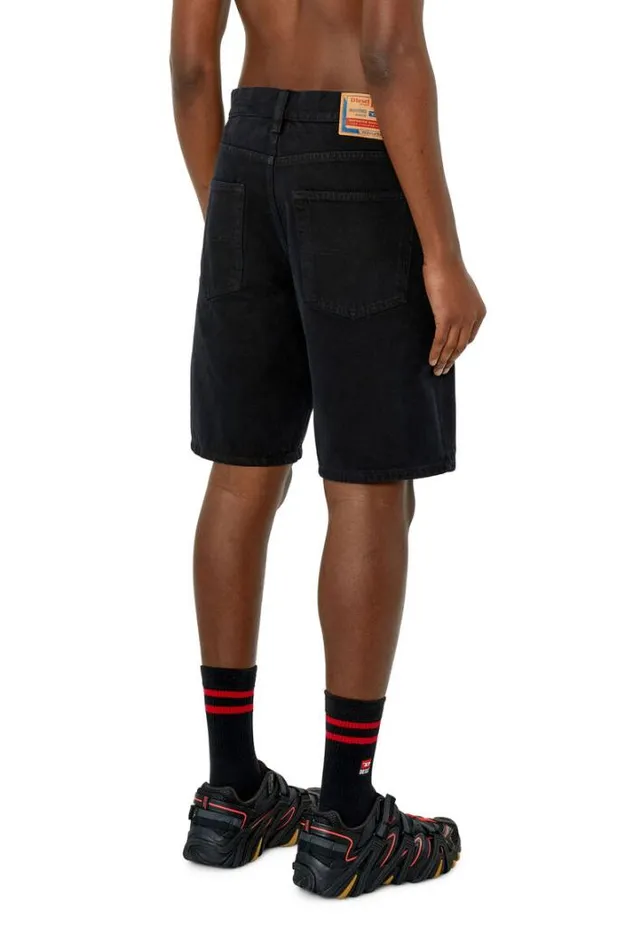 Men RegularShort Blackdark Grey Diesel Trousers And Shorts Men RegularShort Blackdark Grey Diesel Trousers And Shorts