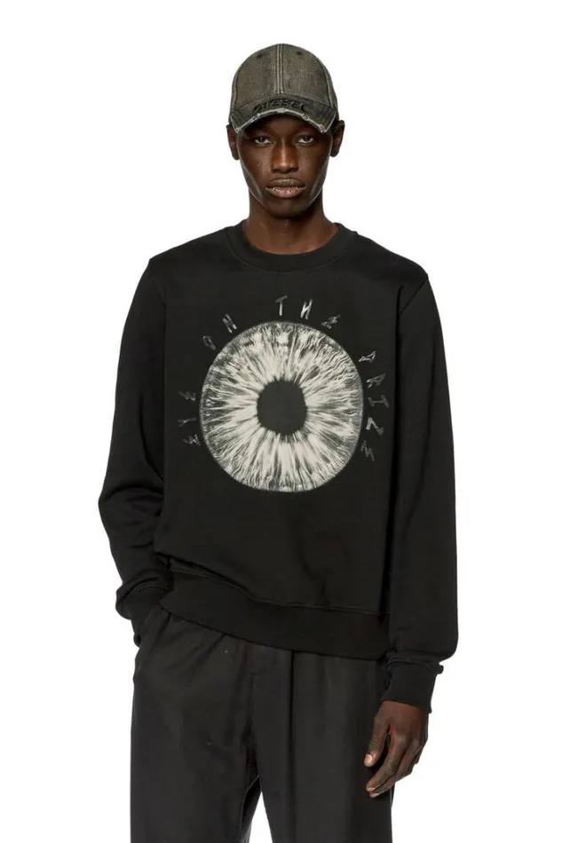 Men SGinnL5 Black Diesel Sweaters Men SGinnL5 Black Diesel Sweaters