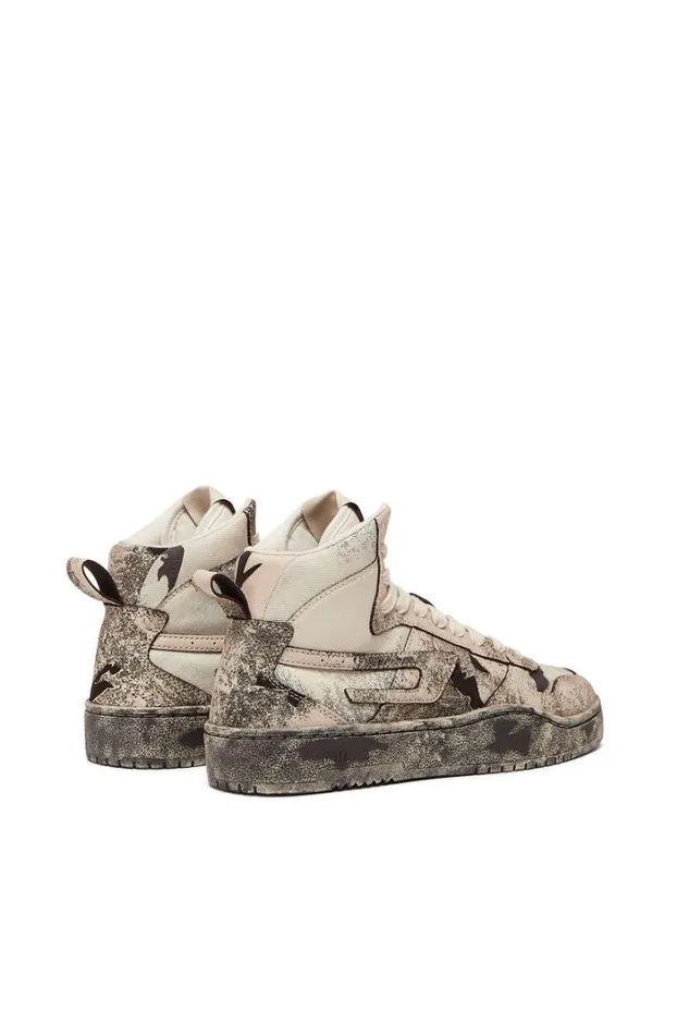 Men SUkiyo V2 Mid Pinkblack Diesel Sneakers