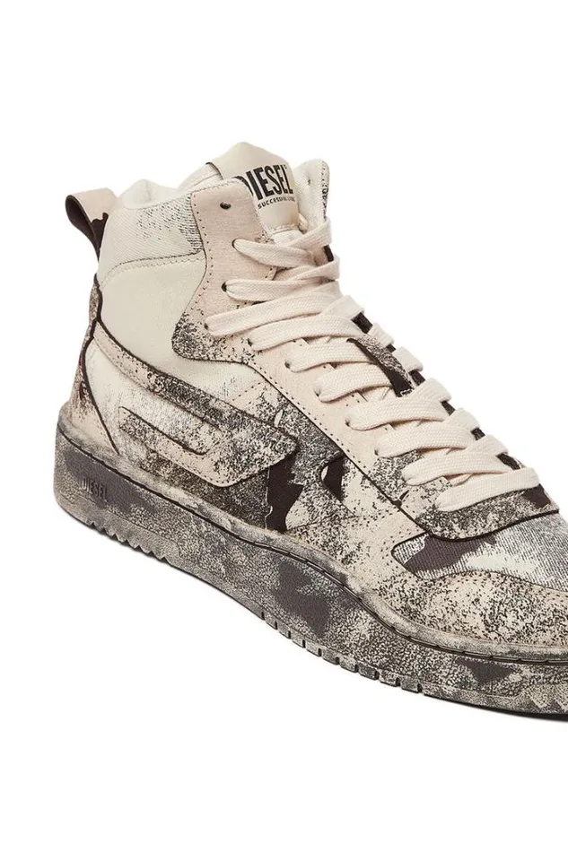 Men SUkiyo V2 Mid Pinkblack Diesel Sneakers