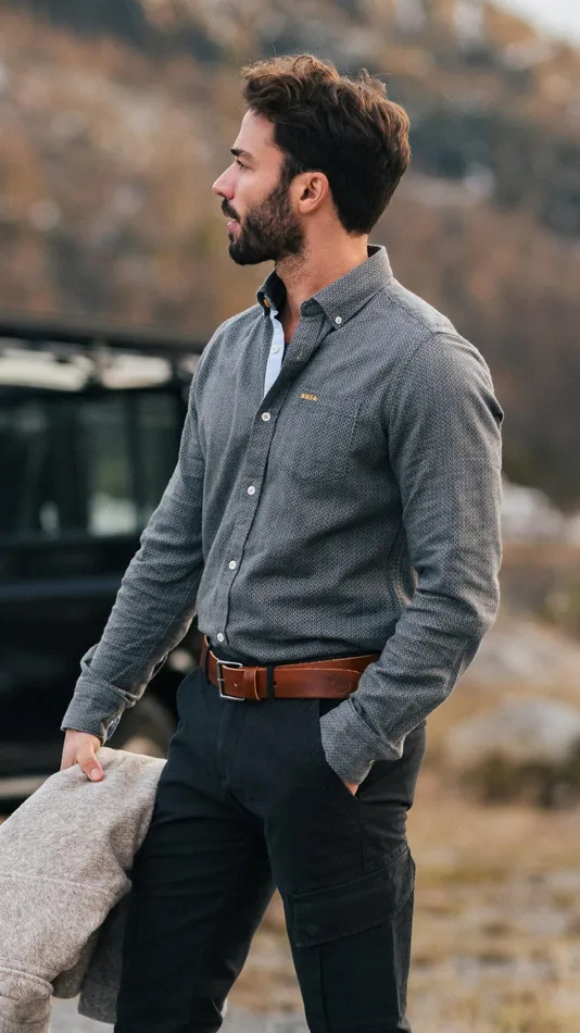 Men Shirts NZA New Zealand Auckland GreyBlue Flannel Shirt 8211 Tin Blue Men Shirts NZA New Zealand Auckland GreyBlue Flannel Shirt 8211 Tin Blue