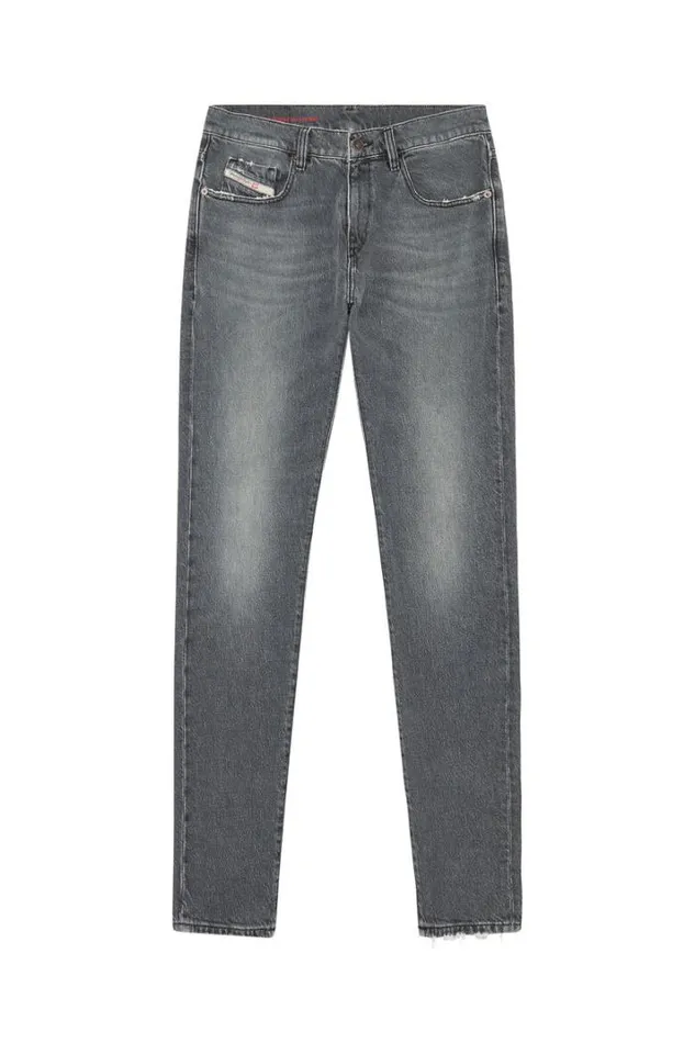 Men Slim Jeans 2019 DStrukt 09e75 Blackdark Grey Diesel Slim